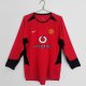 02/04 Man United Home Long Sleeve Retro Jersey
