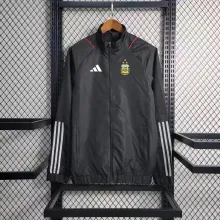 2023 Argentina Windbreaker Jacket 3 Stars  Black Thai Quality