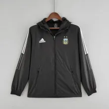 22/23 Argentina Windbreaker Jacket 2 Stars  Black Thai Quality