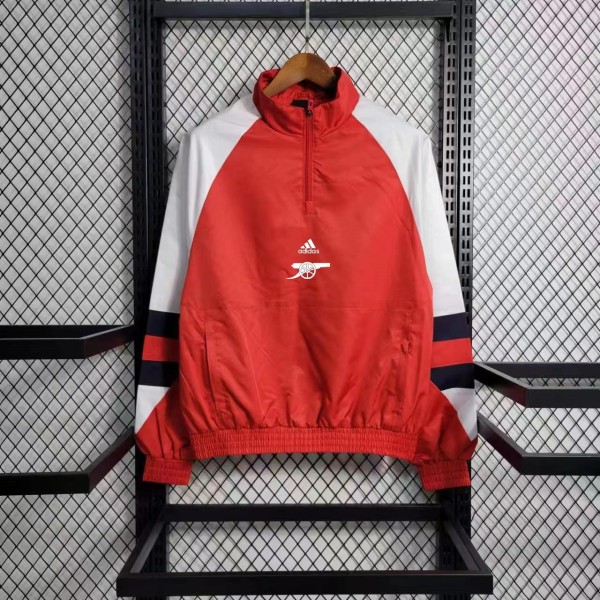2023 Arsenal Red Windbreaker Jacket Thai Quality