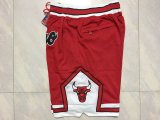 NBA Men Chicago Bulls Red Pant Short High Quality