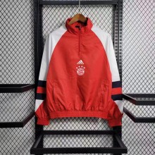 2023 Bayern Munich Red Windbreaker Jacket Thai Quality