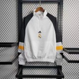 2023 Real Madrid White Windbreaker Jacket Thai Quality