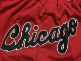NBA Men Chicago Bulls Red Pant Short High Quality