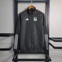 22/23 Mexico Windbreaker Jacket Black Thai Quality