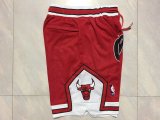 NBA Men Chicago Bulls Red Pant Short High Quality