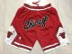 NBA Men Chicago Bulls Red Pant Short High Quality