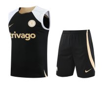 23/24 Chelsea Black Vest Training suit