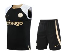 23/24 Chelsea Black Vest Training suit