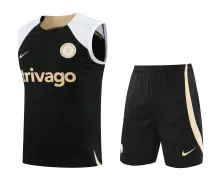23/24 Chelsea Black Vest Training suit