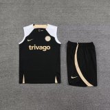 23/24 Chelsea Black Vest Training suit