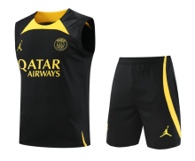 23/24 PSG Black Training Vest Training suit