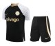23/24 Chelsea Black Training Set--Short sleeve and Short Pant Training Tracksuit