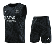 23/24 PSG Black Training Vest Training suit