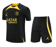 23/24 PSG Black Training Jersey Training Tracksuit