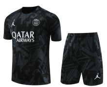23/24 PSG Black Training Jersey Training Tracksuit