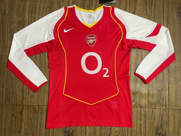 04-05 Arsenal  Home Retro Jersey Long Sleeve