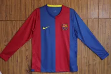 06/07 Barcelona Home Retro Jersey Long Sleeve