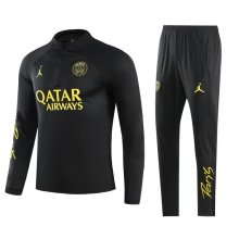 2023 PSG Black Jordan Sweater Tracksuit Thai Quality