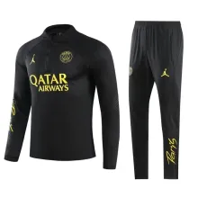 2023 PSG Black Jordan Sweater Tracksuit Thai Quality