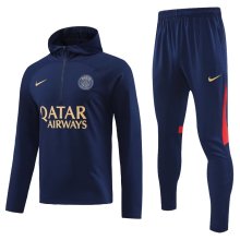 23/24 PSG Dark Blue Sweater Tracksuit Thai Quality