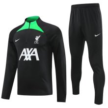 23/24 Liverpool Black Sweater Tracksuit Thai Quality