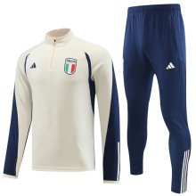 23/24 Italy Grey White Sweater Tracksuit Thai Quality