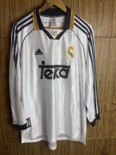 99/00 Real Madrid Home Retro Jersey Long Sleeve