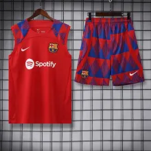 23/24 Barcelona Red Vest Training Tracksuit