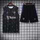 22/23 Manchester United Black Vest Training Tracksuit
