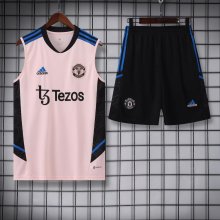 22/23 Manchester United Pink Vest Training Tracksuit