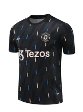 23/24 Man United Black Training Jersey Fans Version