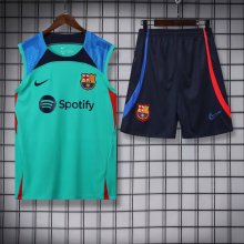 22/23 Barcelona Green Vest Training Tracksuit