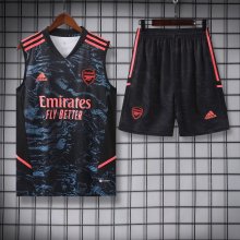 22/23 Arsenal Vest Training Set--Vest and Short Pant Training Tracksuit