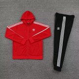 23/24 Adidas Jacket Tracksuit Red Color