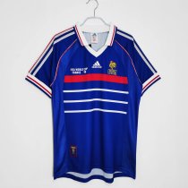 1998 France Home  Retro Jersey With Final Letter