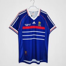 1998 France Home  Retro Jersey With Final Letter