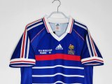 1998 France Home  Retro Jersey With Final Letter