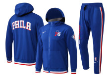 NBA Philadelphia 76ers Blue with Cap Jacket Tracksuit High Quality
