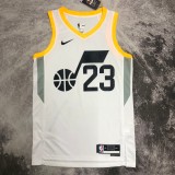 NBA 2023 Men Utah Jazz White #23 MARKKANEN Jersey High Quality Name and Number Print