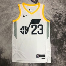 NBA 2023 Men Utah Jazz White #23 MARKKANEN Jersey High Quality Name and Number Print