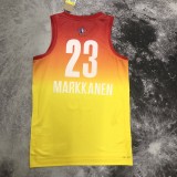 NBA 2023 Men Utah Jazz All Stars #23 MARKKANEN Jersey High Quality Name and Number Print