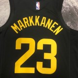 NBA 2023 Men Utah Jazz Black with Jordan Logo #23 MARKKANEN Jersey High Quality Name and Number Print