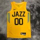 NBA 2023 Men Utah Jazz Yellow #00 CLARKSON Jersey High Quality Name and Number Print