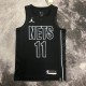 NBA Men 2023 Brooklyn Nets Black with Jordan Logo #11 IRVING Jersey High Quality Name and Number Print