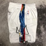 NBA Men 2023 Brooklyn Nets City Version White Pant High Quality Name and Number Print