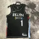 NBA Men Season 2021 Brooklyn Nets Black City #1 BRIDGES Jersey High Quality Name and Number Print