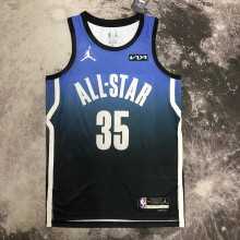 NBA Men 2023 Brooklyn Nets All Stars Blue #35 DURANT Jersey High Quality Name and Number Print