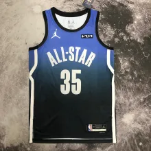 NBA Men 2023 Brooklyn Nets All Stars Blue #35 DURANT Jersey High Quality Name and Number Print