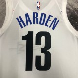NBA Men 2023 Brooklyn Nets City Version White #13 HARDEN Jersey High Quality Name and Number Print